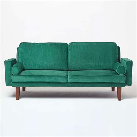 dark green sofa bed baci living room