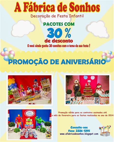 A Fábrica De Sonhos Decoração Infantil Promoção De Aniversário