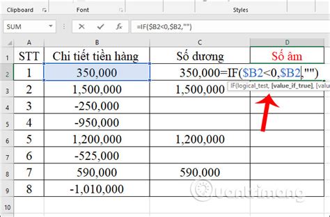 How To Separate Negative And Positive Numbers In Excel