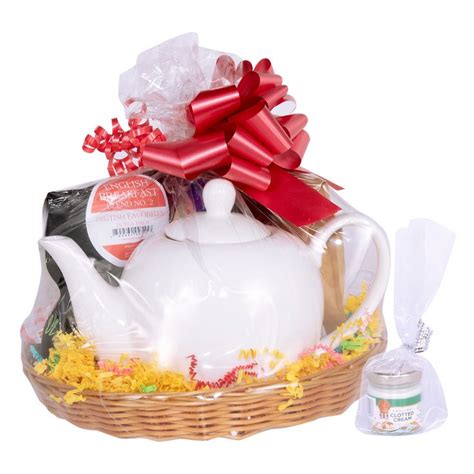 Afternoon Tea Gift Basket In Tea Gift Baskets Tea Gifts Tea