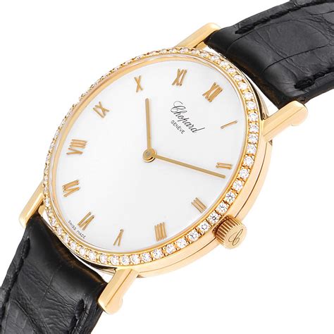 Chopard Classique Yellow Gold Diamond Mens Watch 3154 Swisswatchexpo