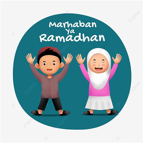 Marhaban Ya Ramadhan 2023 White Transparent Marhaban Ya Ramadhan Kids