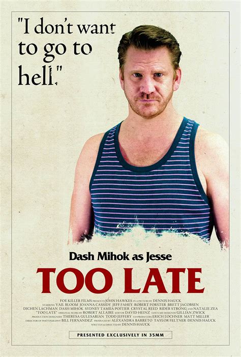 Too Late 2016 Poster 1 Trailer Addict