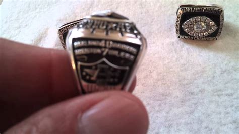 1967 Afl Oakland Raider Champion Ring Youtube