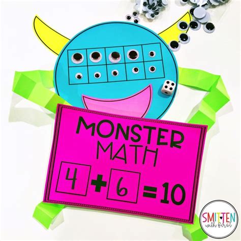 Monster Math Freebie Monster Math Math Freebie Addition And Subtraction
