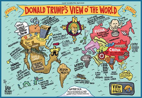 A Map Of The World According To Donald Trump Powered