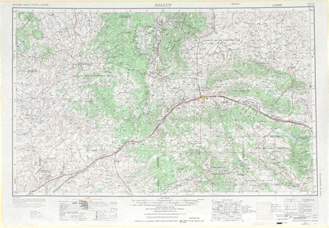 Gallup Topographic Maps Nm Az Usgs Topo Quad 35108a1