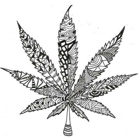 How To Draw A Perfect Weed Leaf Whitney Musby2000