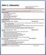 Photos of Landscaping Design Resume