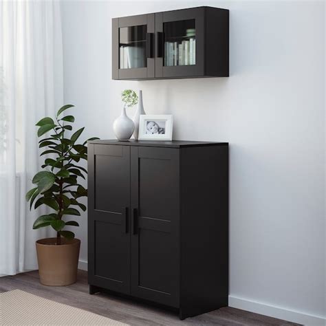 Ikea cabinets, ikea drawer, ikea drawers, storage ikea, file cabinet, best locked cabinets for office. BRIMNES Cabinet with doors - black - IKEA