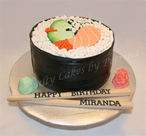 Sushi Birthday Cake Sushi Cake Sushi Cake Birthday Crazy Cakes