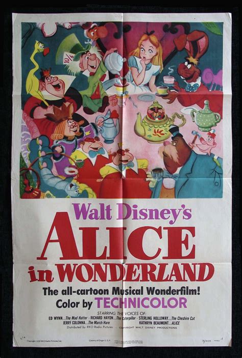 Alice In Wonderland Alice In Wonderland Poster Disney Movie Posters Walt Disney Animated Movies