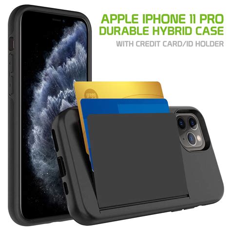 Cellet Apple Iphone 11 Pro Case Durable Hybrid Case With Credit Card