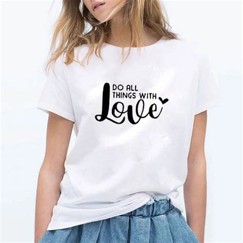 enjoythespirit trendy tees valentines day shirt for adults womens do all things with love