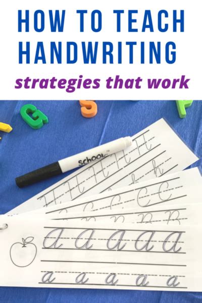 teaching handwriting strategies to use in your homeschool