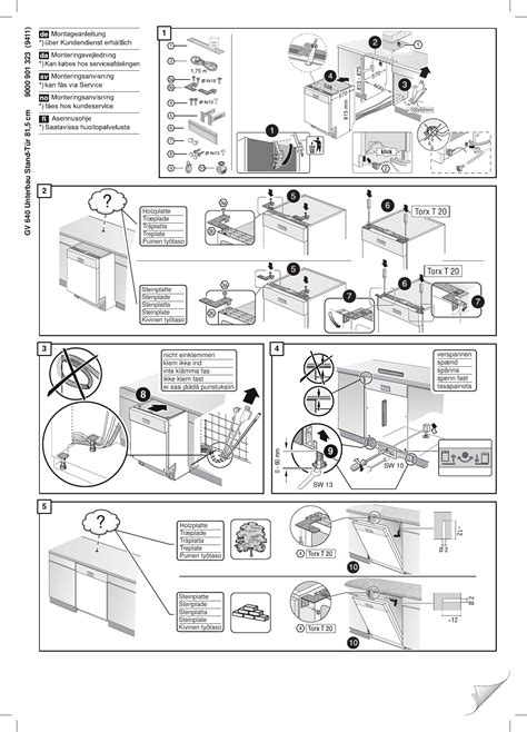 Installation Manual Bosch Dishwasher