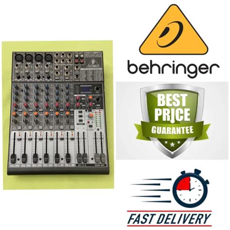 Behringer Xenyx 1204 Fx 24 Bit Multi Fx Processor Mixer No Power Cord