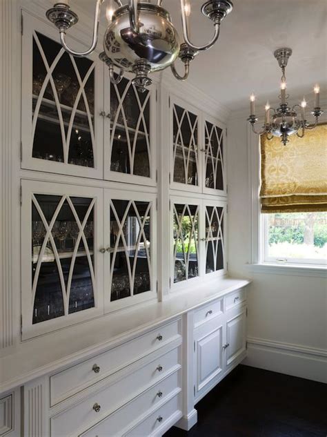 White glass front kitchen cabinets. Glass Front Cabinets | New kitchen cabinets, Glass front ...