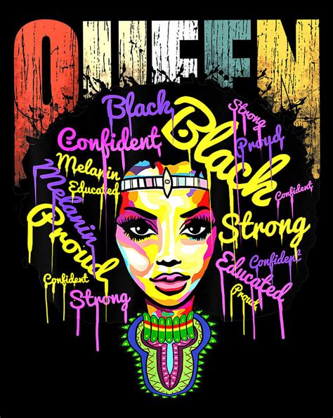 african queen shirts for women educated black girl magic png digital art by minh trong phan