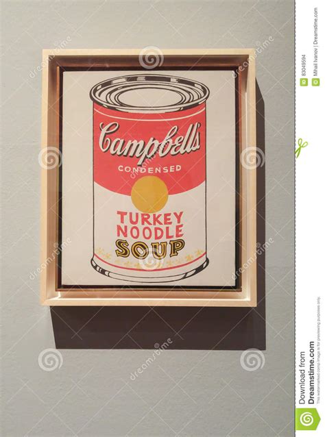 Andy Warhol Campbell S Soup Cans Editorial Stock Image