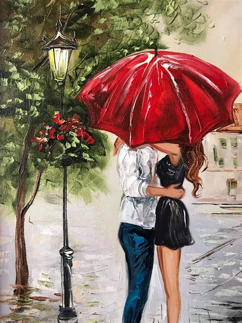 Painting Love Couple Kiss Painting Canvas Art Painting Painting Photos Couple Artwork