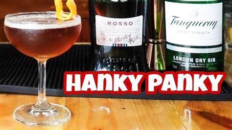 The hanky panky cocktail is an older cocktail which blends equal parts of dry gin and sweet vermouth. Hanky Panky Cocktail #cocktail #bartending #tesda - YouTube