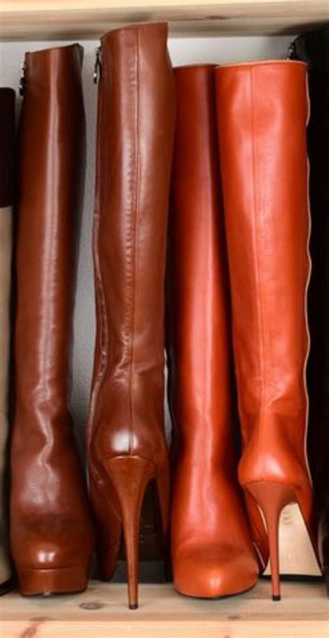Brown High Heel Boots Beige Boots Leather Boots Heels Thigh High Boots Heels Hot High Heels