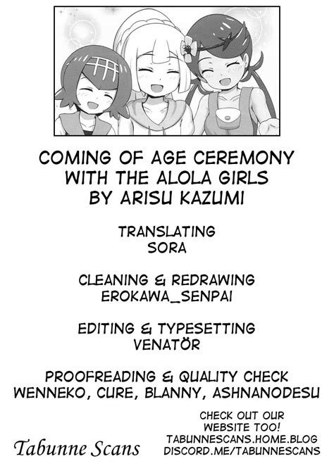 Alola Girls To Fude Oroshi No Gi Coming Of Age Ceremony With The