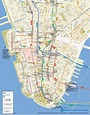 Downtown NYC map - Printable map of downtown New York City (New York - USA)
