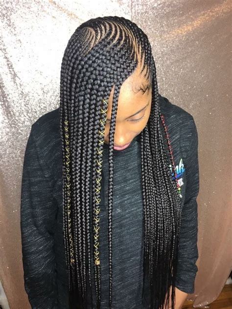 Box style hair braids for sports style lovers. Pin by Larasha Sallee on Braids | African braids ...