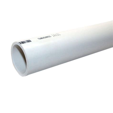 Vpc 4 In X 10 Ft Pvc Sewer Pipe 6004 The Home Depot