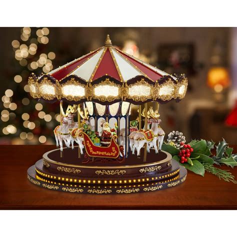 The Holiday Aisle Deluxe Christmas Carousel Wayfair
