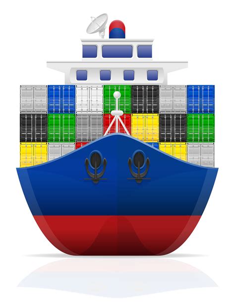 Nautical Cargo Ship Vector Illustration 514459 Vector Art At Vecteezy
