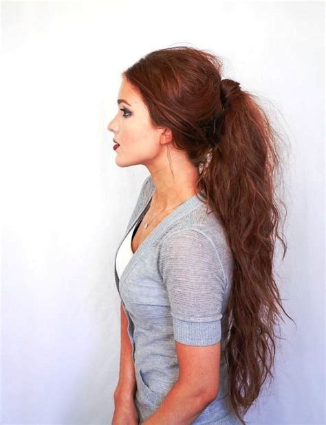 20 Awesome Messy Ponytail Hairstyle Ideas · Inspired Luv