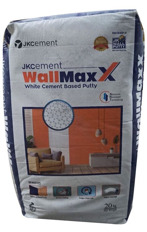 20 Kg Jk Wallmaxx White Cement Based Putty At Rs 500bag In Lucknow