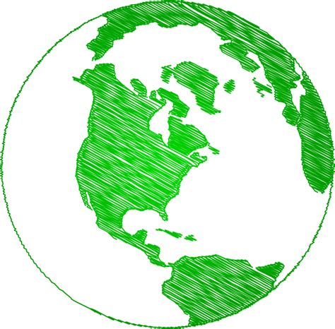 Simple Earth Sketch Openclipart