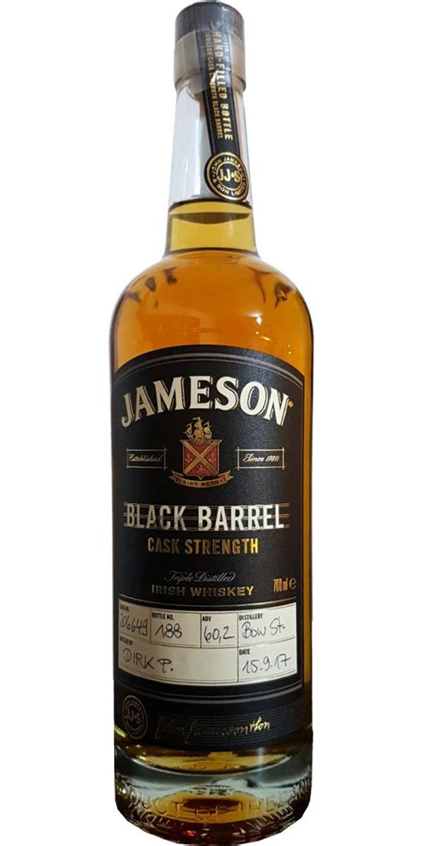 Jameson Black Barrel Cask Strength Ratings And Reviews Whiskybase