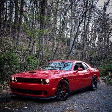 Dodge Challenger Srt Hellcat Painted In Tor Red Photo Taken By Red