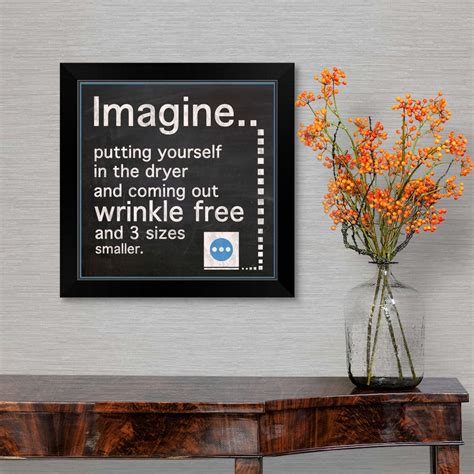 Imagine Black Framed Wall Art Print Word Home Decor Ebay