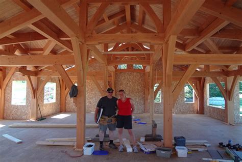 Standard timber frame style package includes all the materials listed roof system timber frame beam system to include: Samuelson Timberframe Design - Crowsnest, Alberta