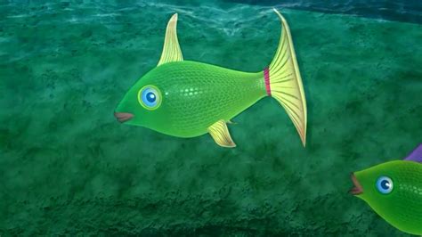 Flowing Water 3d Animation Fish Swimming 3d Animation Youtube