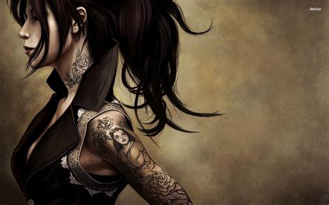 tattoo girl wallpaper 1920×1200 tattooed women wallpapers 41 wallpapers adorable wallpap