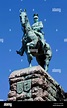 Equestrian statue at Hohenzollern Bridge, monument to German Emperor ...