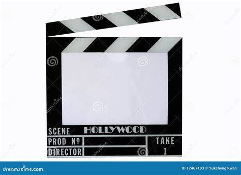 A Hollywood Movie Clapper Board Clap Slate Stock Photos Image 12467183