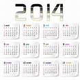 Calendário 2014 para imprimir