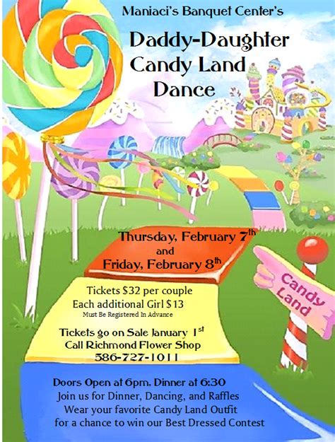 Daddy Daughter Candy Land Dance Maniaci Banquet Center