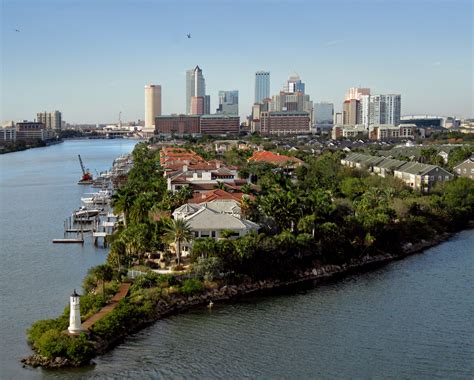Harbor Island And Skyline Of Tampa Fl Florida City Virgina Beach