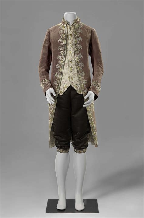 3 Piece Suit Probably The Netherlands 1775 1800 Liver Colored Silk