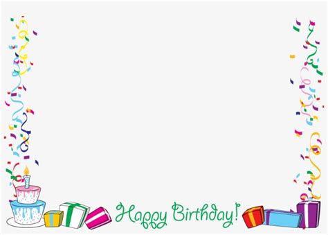 Birthday Border Png And Download Transparent Birthday Border Png Images