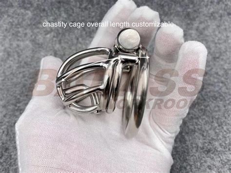 Customizable Streamline Chastity Cage With Integrated Pa Etsy